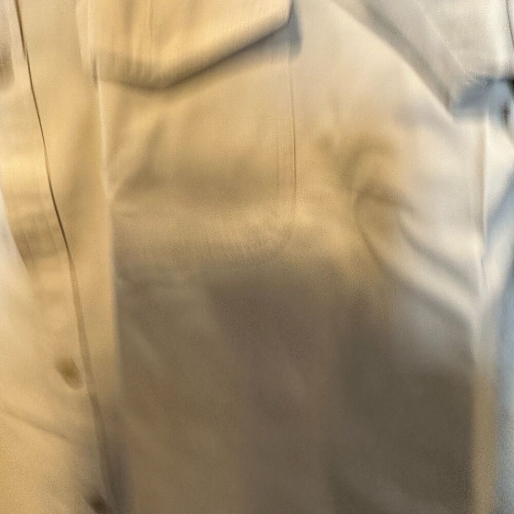 Vintage Gap Ivory Cotton Utility Shirt Men's M 100% Cotton Flap Pockets